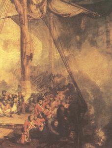 J.M.W. Turner: Trafalgar. 1822-1824. National Maritime Museum, Greenwich.